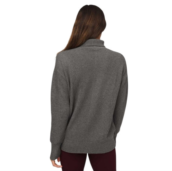 Lululemon Medium Grey Cozy Calling Turtleneck Sweater Size L - Picture 2 of 11